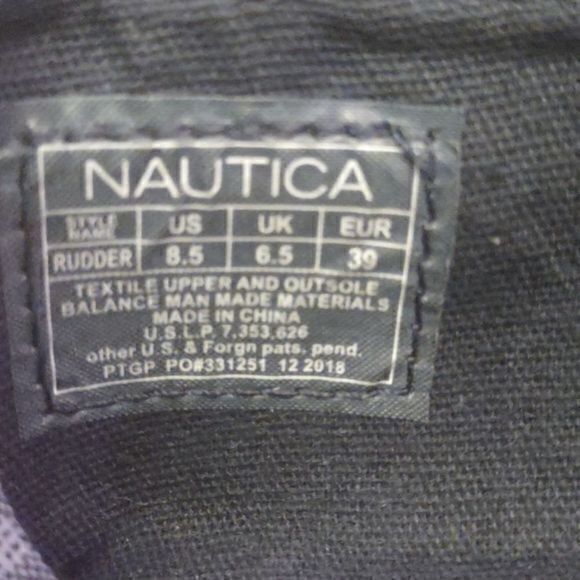 Nautica Toggle‎ Back Rudder Navy Triple Stripe Espadrille Flats Size 8.5 - Picture 9 of 11